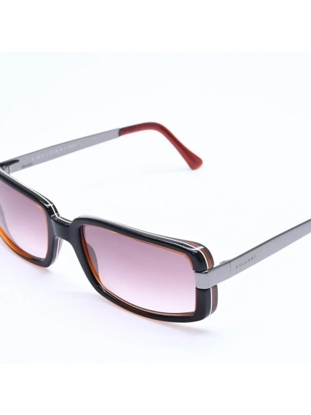 Bvlgari Sunglasses Eyewear Brown Black Silver
